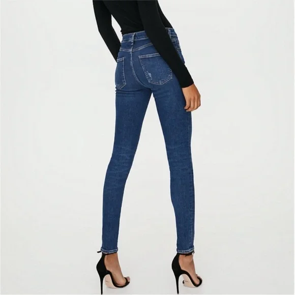 CITIZENS OF HUMANITY rocket swing low skinny jeans size 25 new with tags - Picture 2 of 12